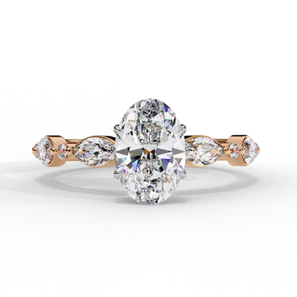 1.20 CT Oval Lab Grown Diamond Solitaire Engagement Ring – Elegant, Ethical & Timeless