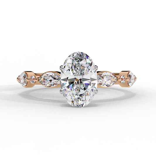 1.20 CT Oval Lab Grown Diamond Solitaire Engagement Ring – Elegant, Ethical & Timeless