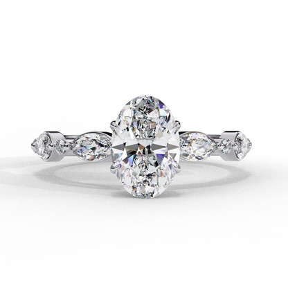 1.20 CT Oval Lab Grown Diamond Solitaire Engagement Ring – Elegant, Ethical & Timeless