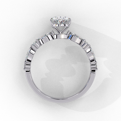 1.20 CT Oval Lab Grown Diamond Solitaire Engagement Ring – Elegant, Ethical & Timeless