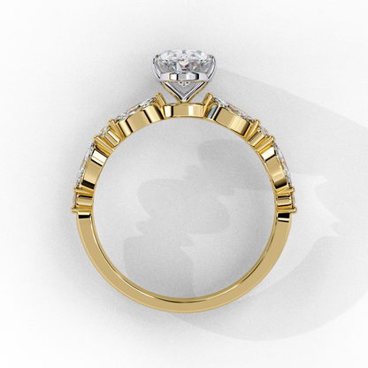 1.20 CT Oval Lab Grown Diamond Solitaire Engagement Ring – Elegant, Ethical & Timeless
