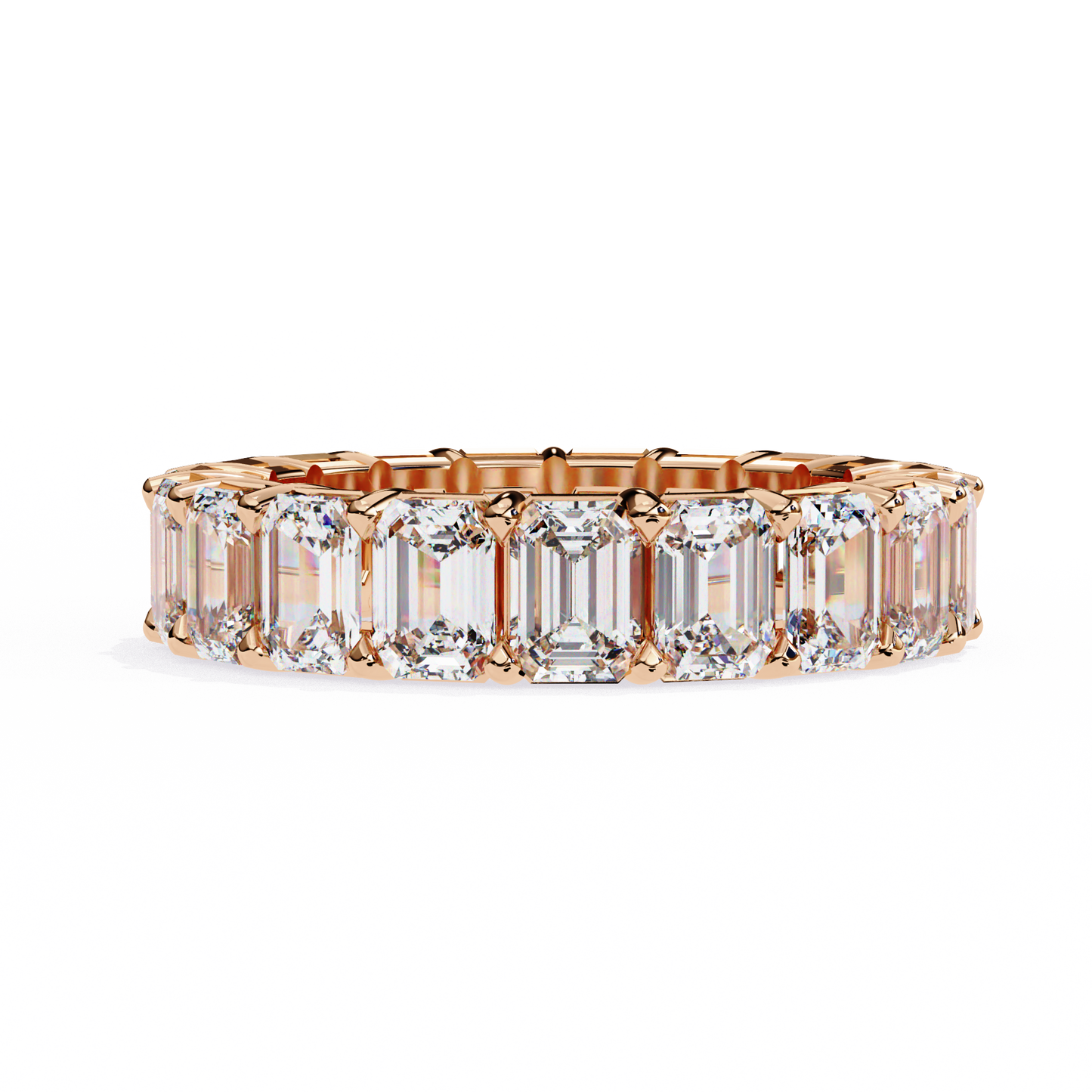 Statement Eternity Band – 4.88 CT of Emerald Cut Brilliance