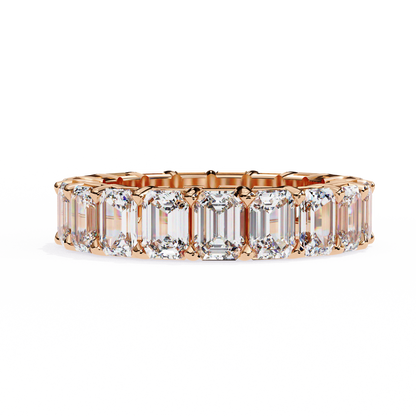 Statement Eternity Band – 4.88 CT of Emerald Cut Brilliance