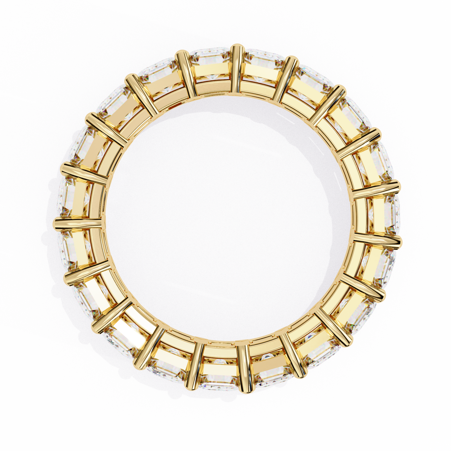 Statement Eternity Band – 4.88 CT of Emerald Cut Brilliance
