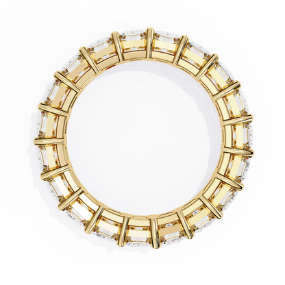 Statement Eternity Band – 4.88 CT of Emerald Cut Brilliance