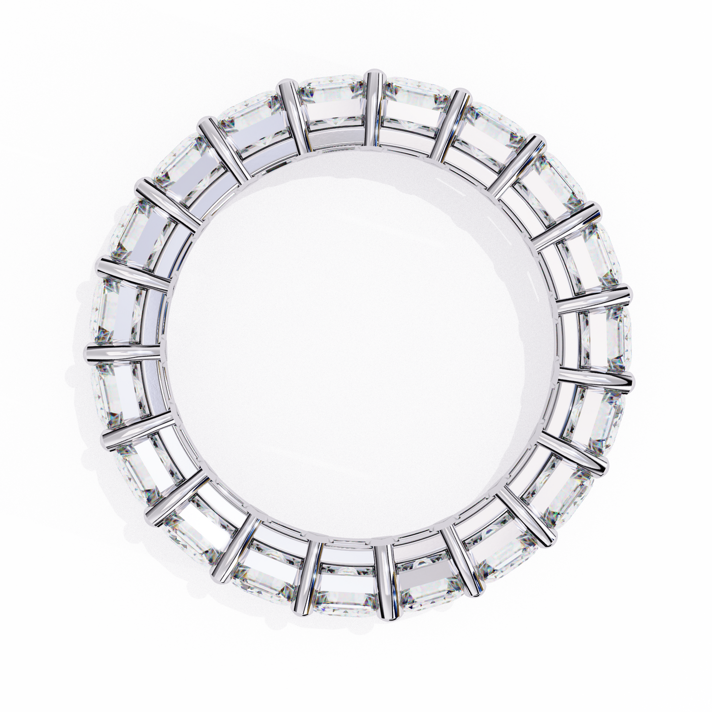 Statement Eternity Band – 4.88 CT of Emerald Cut Brilliance