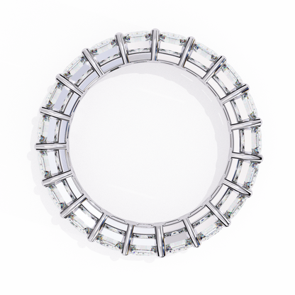 Statement Eternity Band – 4.88 CT of Emerald Cut Brilliance