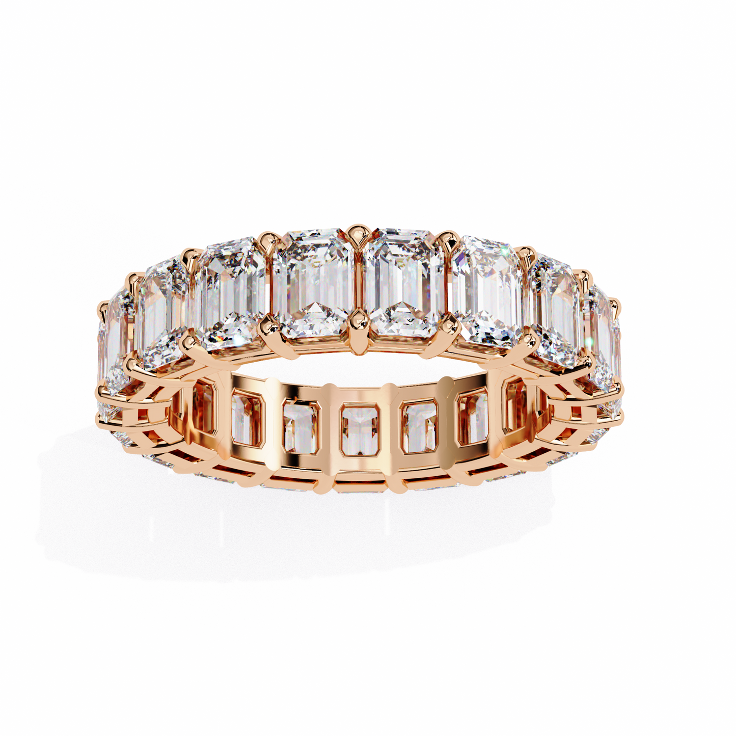 Statement Eternity Band – 4.88 CT of Emerald Cut Brilliance