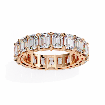 Statement Eternity Band – 4.88 CT of Emerald Cut Brilliance