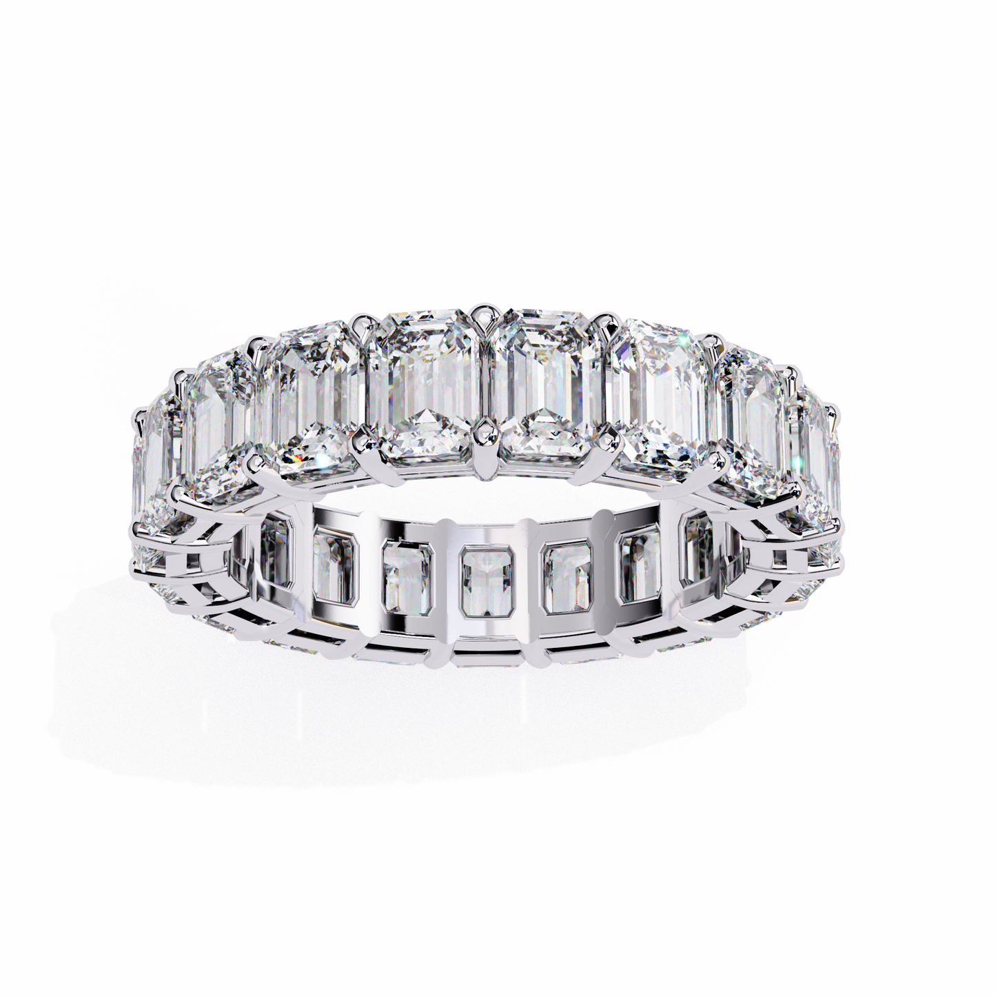 Statement Eternity Band – 4.88 CT of Emerald Cut Brilliance