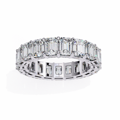 Statement Eternity Band – 4.88 CT of Emerald Cut Brilliance