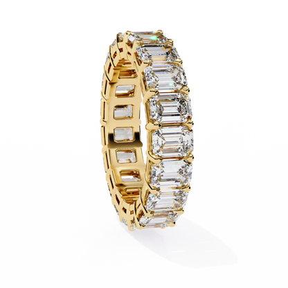 Statement Eternity Band – 4.88 CT of Emerald Cut Brilliance