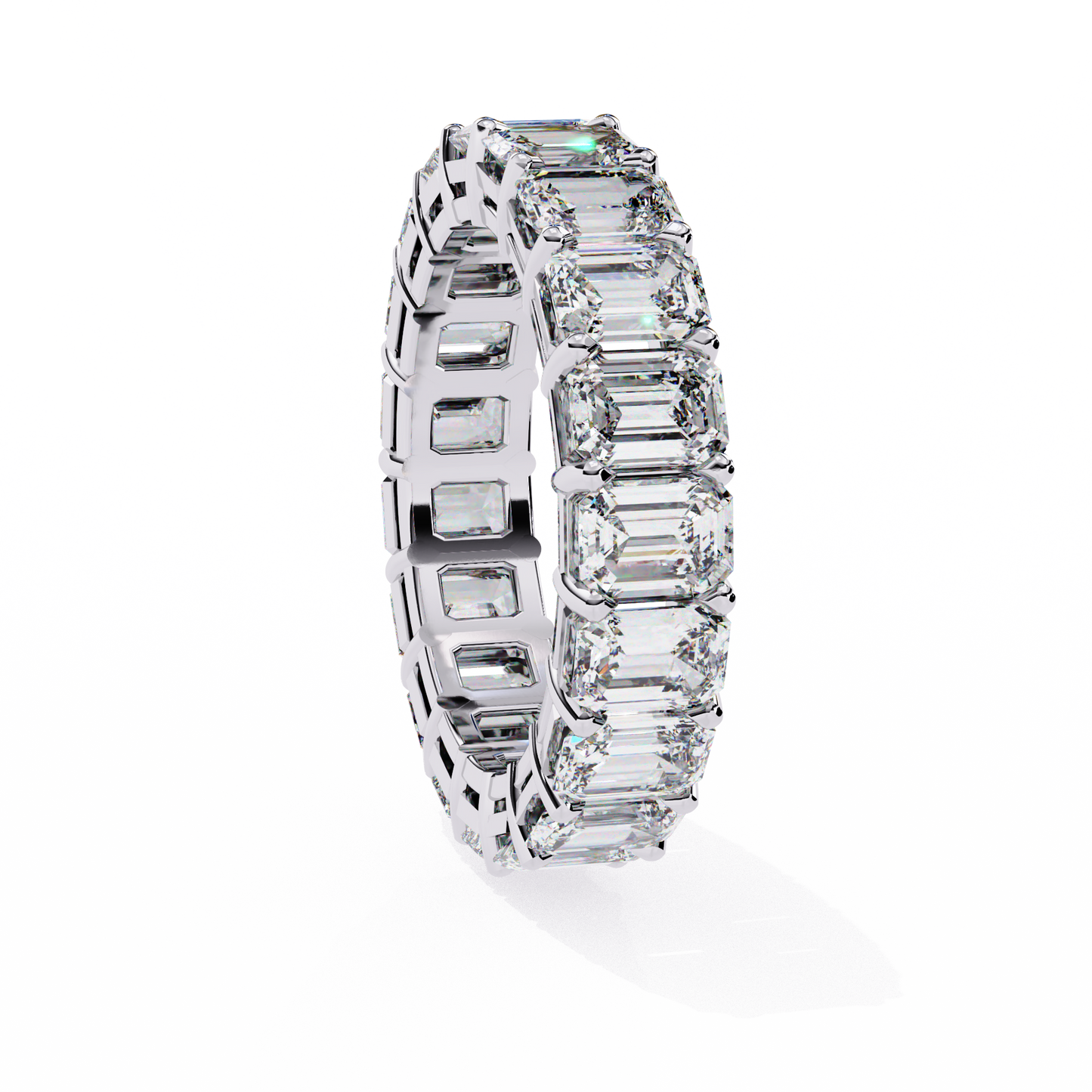 Statement Eternity Band – 4.88 CT of Emerald Cut Brilliance