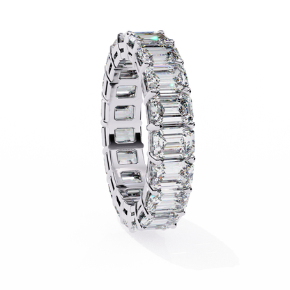 Statement Eternity Band – 4.88 CT of Emerald Cut Brilliance