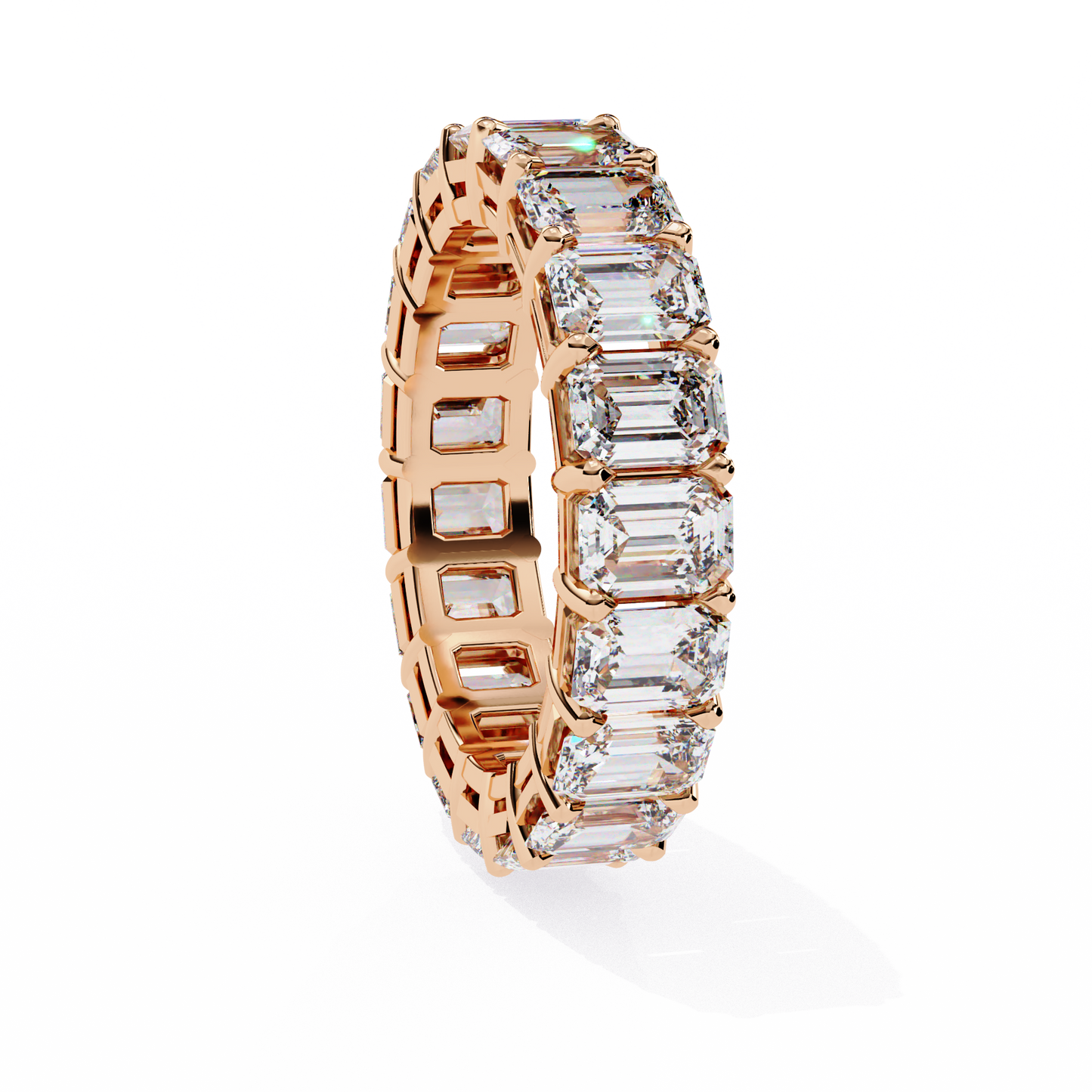 Statement Eternity Band – 4.88 CT of Emerald Cut Brilliance