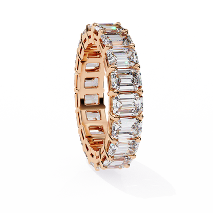 Statement Eternity Band – 4.88 CT of Emerald Cut Brilliance