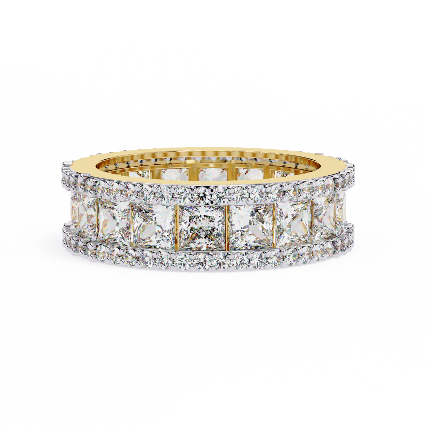 Statement Sparkle: Princess Lab Diamond Eternity Ring