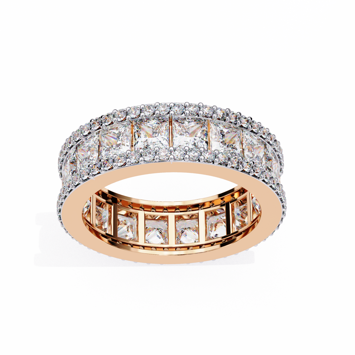 Statement Sparkle: Princess Lab Diamond Eternity Ring