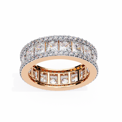 Statement Sparkle: Princess Lab Diamond Eternity Ring