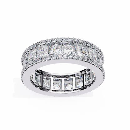 Statement Sparkle: Princess Lab Diamond Eternity Ring