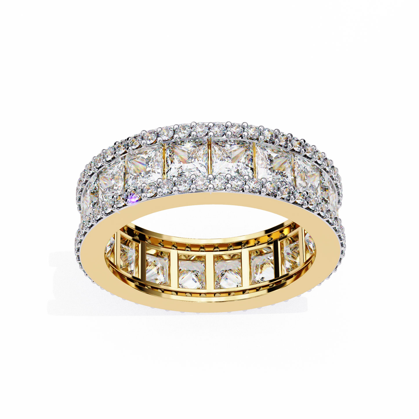 Statement Sparkle: Princess Lab Diamond Eternity Ring
