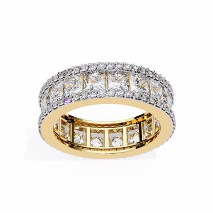 Statement Sparkle: Princess Lab Diamond Eternity Ring