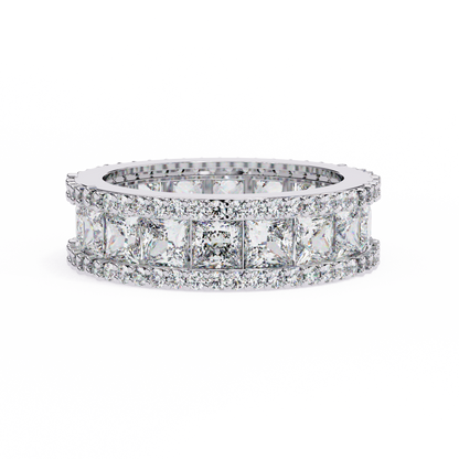 Statement Sparkle: Princess Lab Diamond Eternity Ring