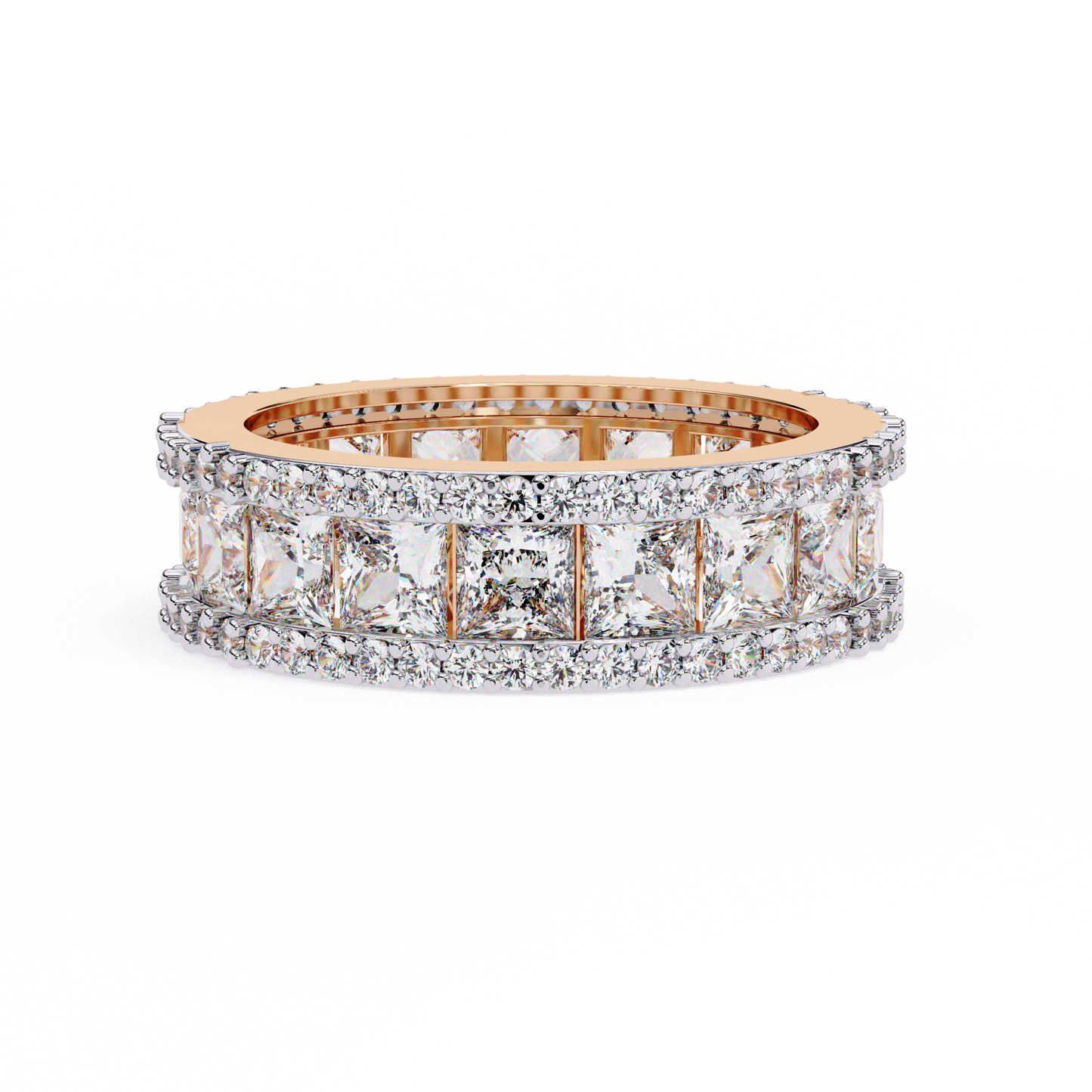 Statement Sparkle: Princess Lab Diamond Eternity Ring