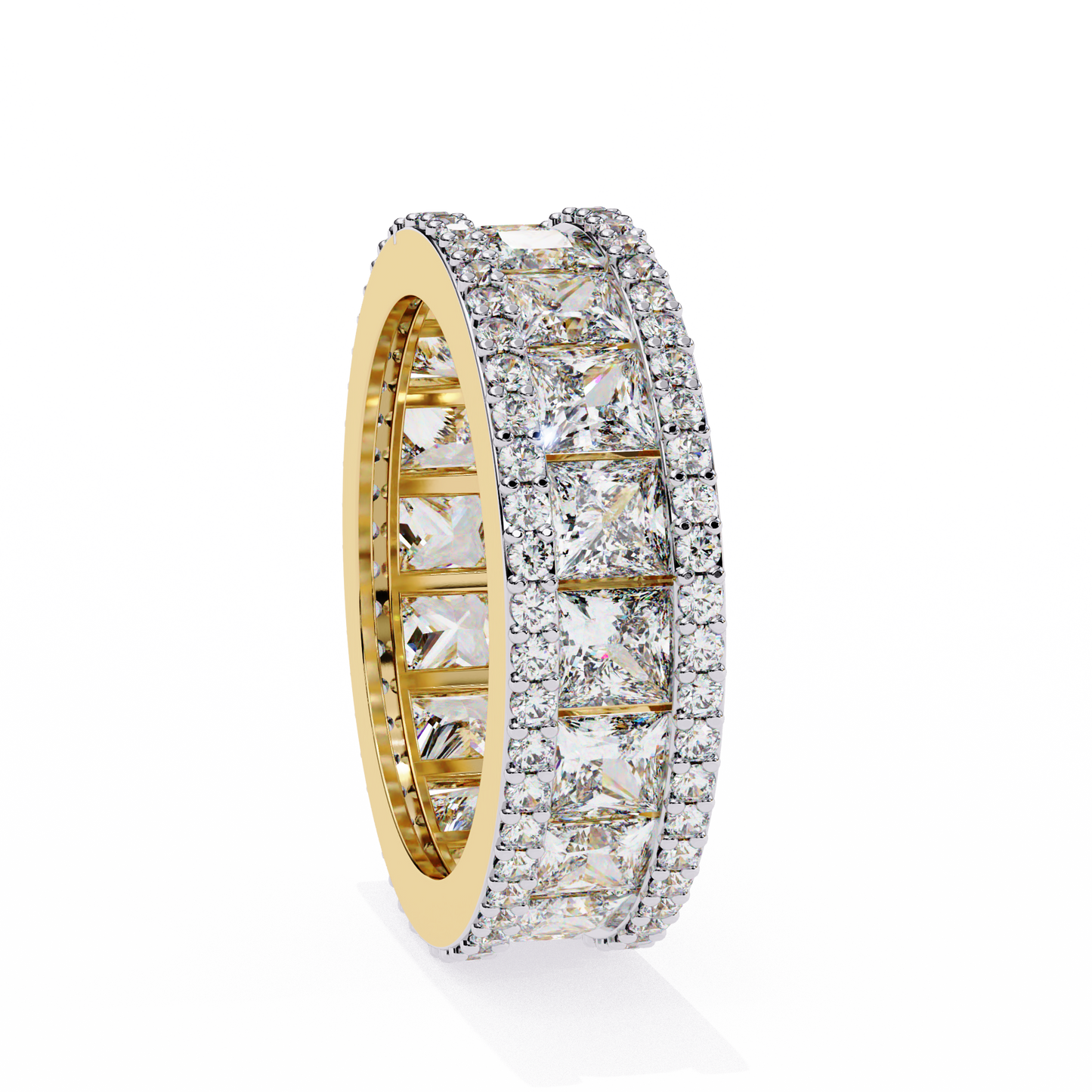 Statement Sparkle: Princess Lab Diamond Eternity Ring