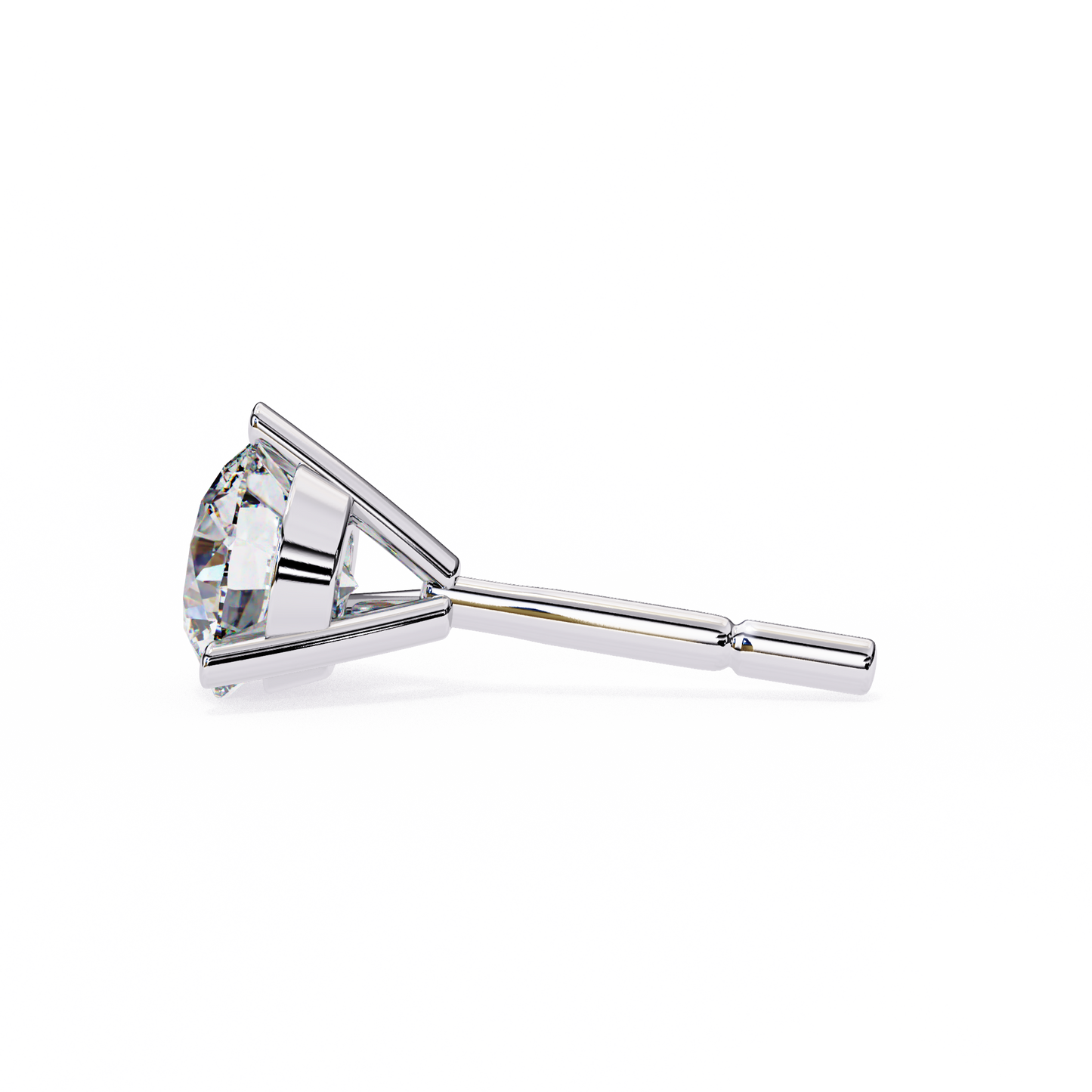 Brilliant 2.8  CT Round Lab Diamond Stud Earrings