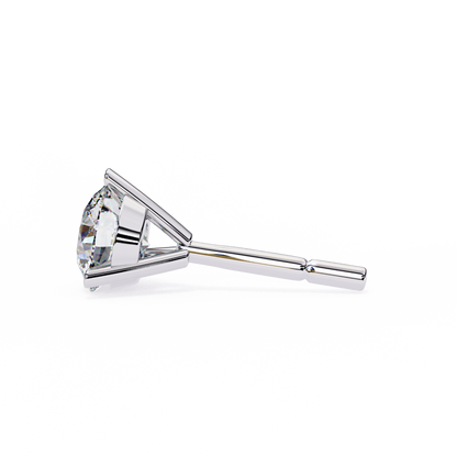 Brilliant 2.8  CT Round Lab Diamond Stud Earrings
