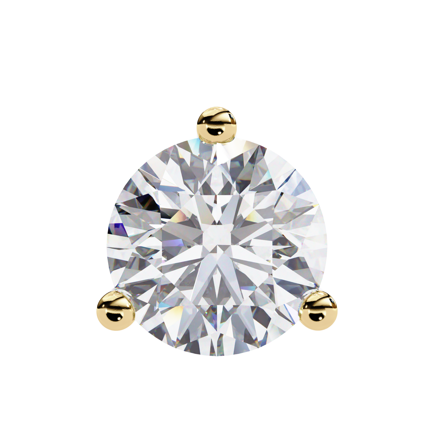 Brilliant 2.8  CT Round Lab Diamond Stud Earrings
