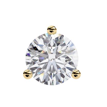 Brilliant 2.8  CT Round Lab Diamond Stud Earrings