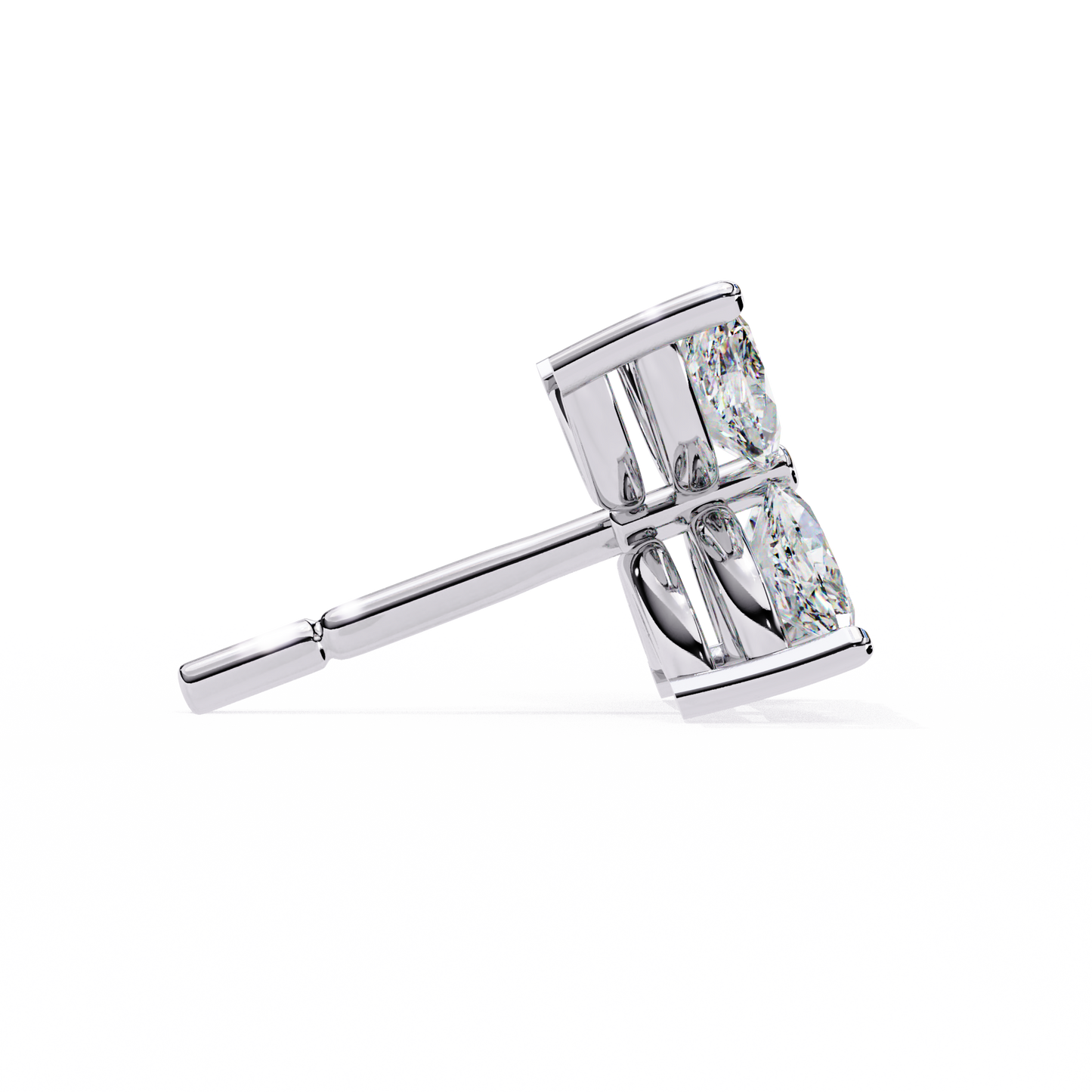 0.88 Ct Dainty Flower Marquise Cut Lab grown Diamond Stud Earrings