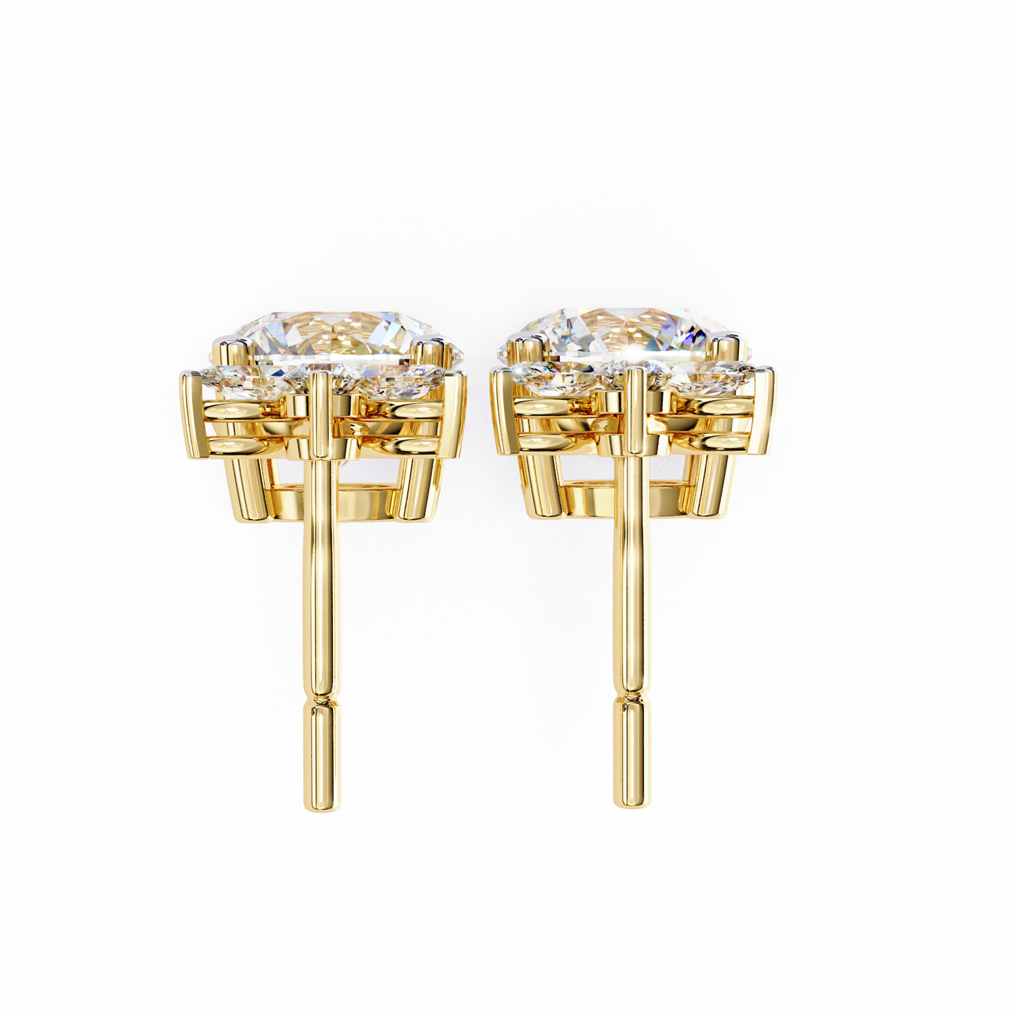Drop & Dangle Round & Marquise Earrings – 2.02 Ct Lab‑Grown Diamonds