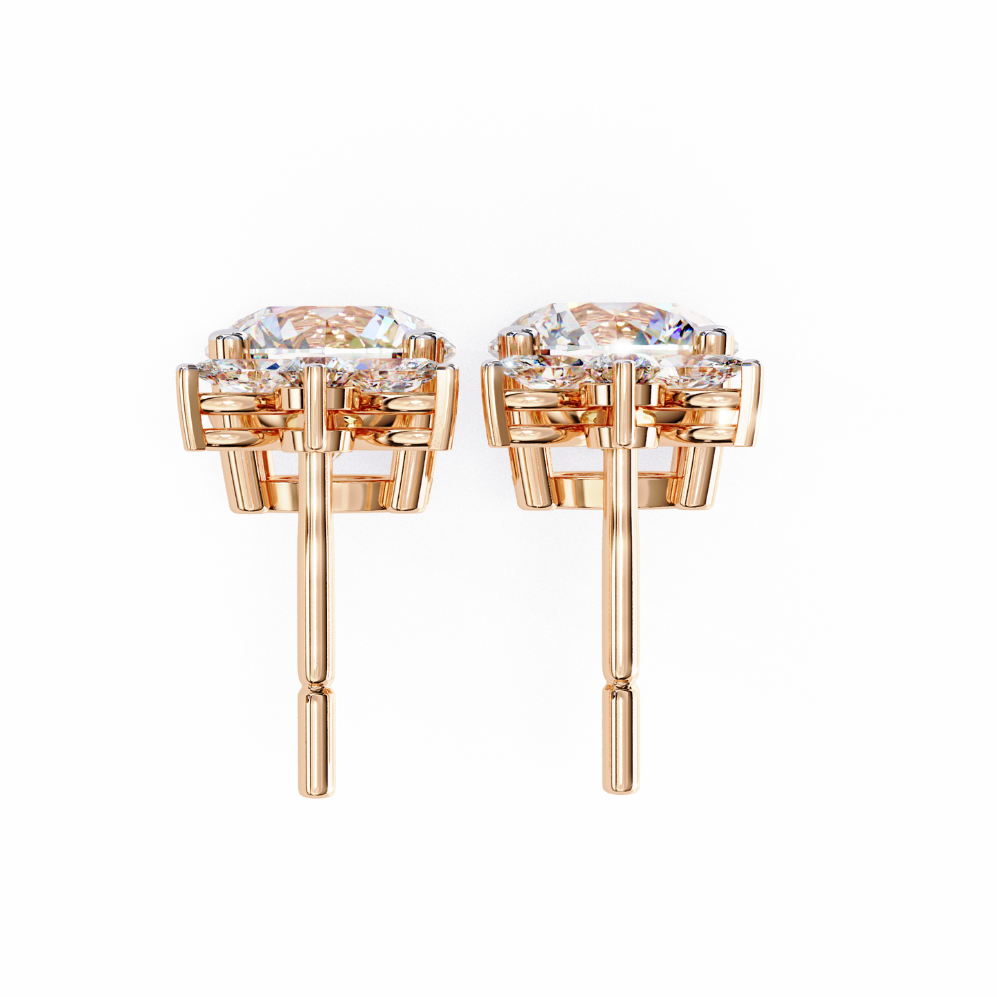 Drop & Dangle Round & Marquise Earrings – 2.02 Ct Lab‑Grown Diamonds