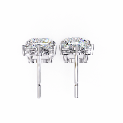 Drop & Dangle Round & Marquise Earrings – 2.02 Ct Lab‑Grown Diamonds