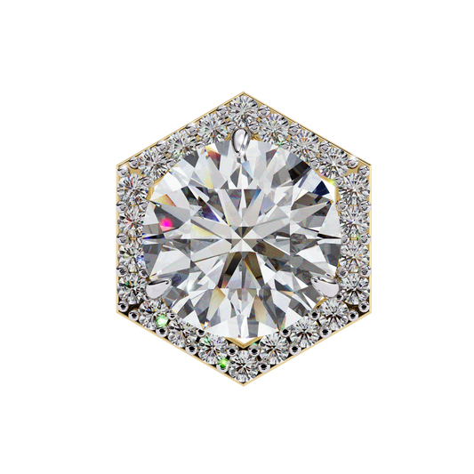 Hexa Glow 2.10 Ct Round Lab grown  Diamond Earrings