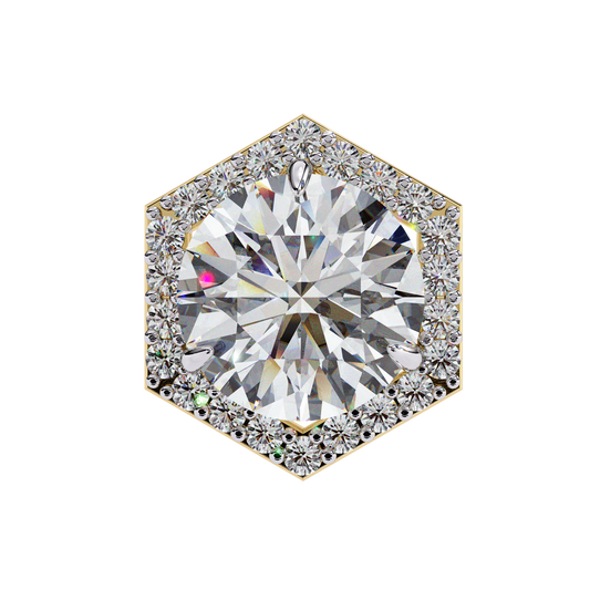 Hexa Glow 2.10 Ct Round Lab grown  Diamond Earrings
