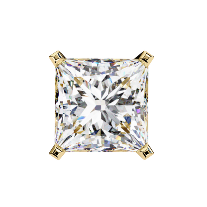 Classic Princess Cut Lab Diamond Studs – 3.04 Carat Brilliance