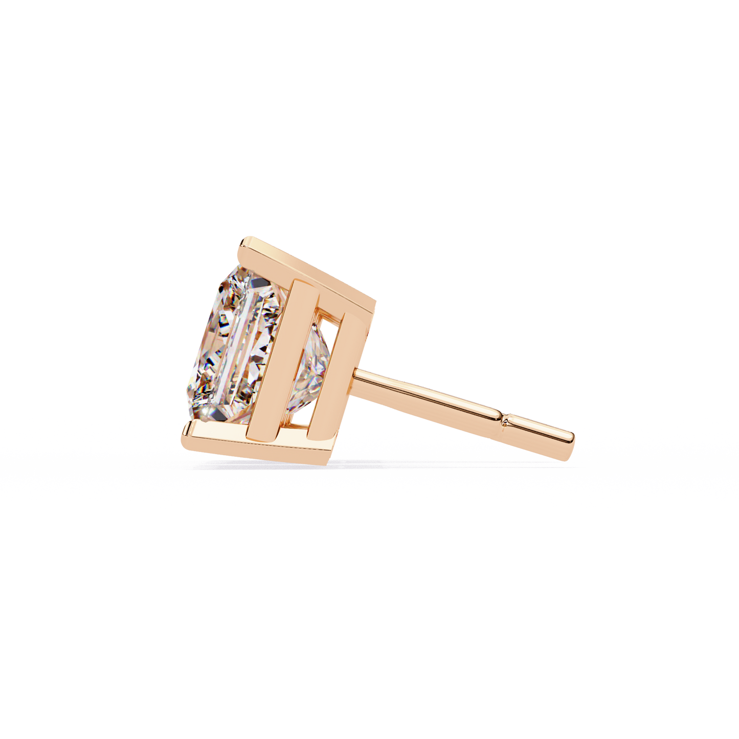 Classic Princess Cut Lab Diamond Studs – 3.04 Carat Brilliance