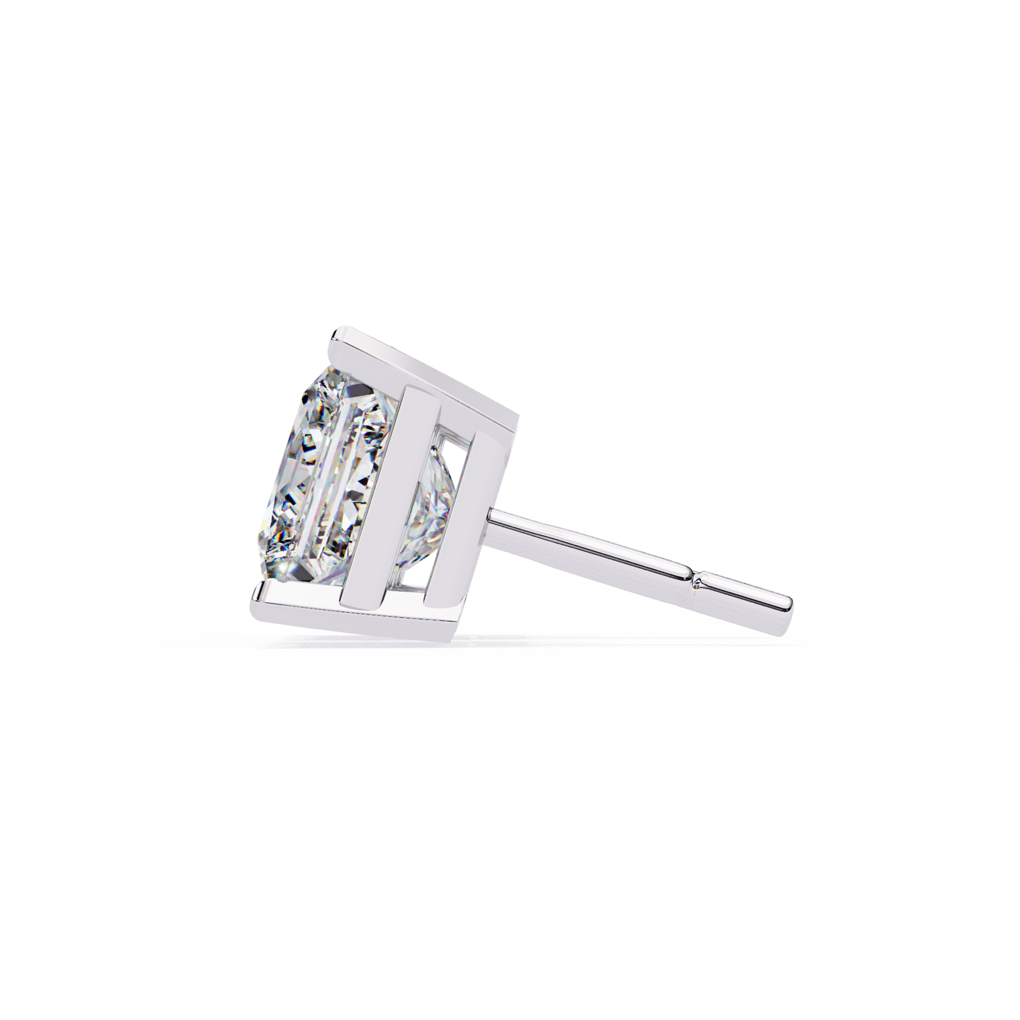 Classic Princess Cut Lab Diamond Studs – 3.04 Carat Brilliance