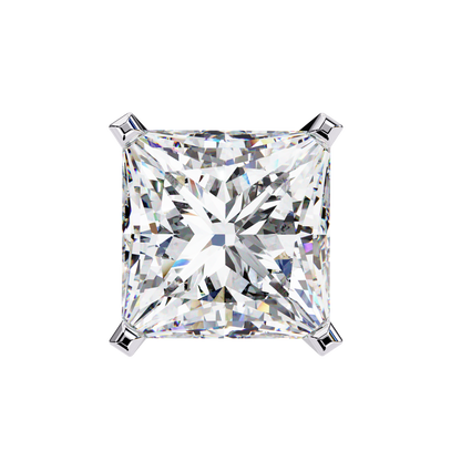 Classic Princess Cut Lab Diamond Studs – 3.04 Carat Brilliance