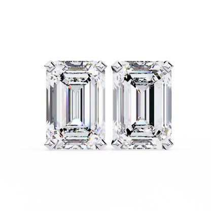 Minimalist Luxury – 2.39 Carat Emerald Lab Diamond Studs