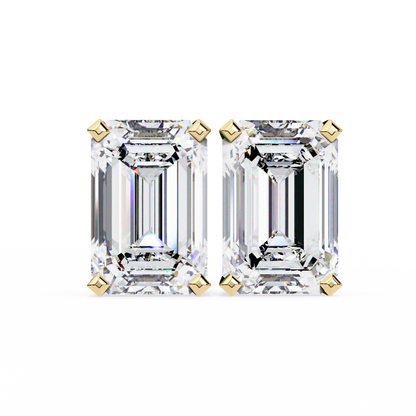 Minimalist Luxury – 2.39 Carat Emerald Lab Diamond Studs
