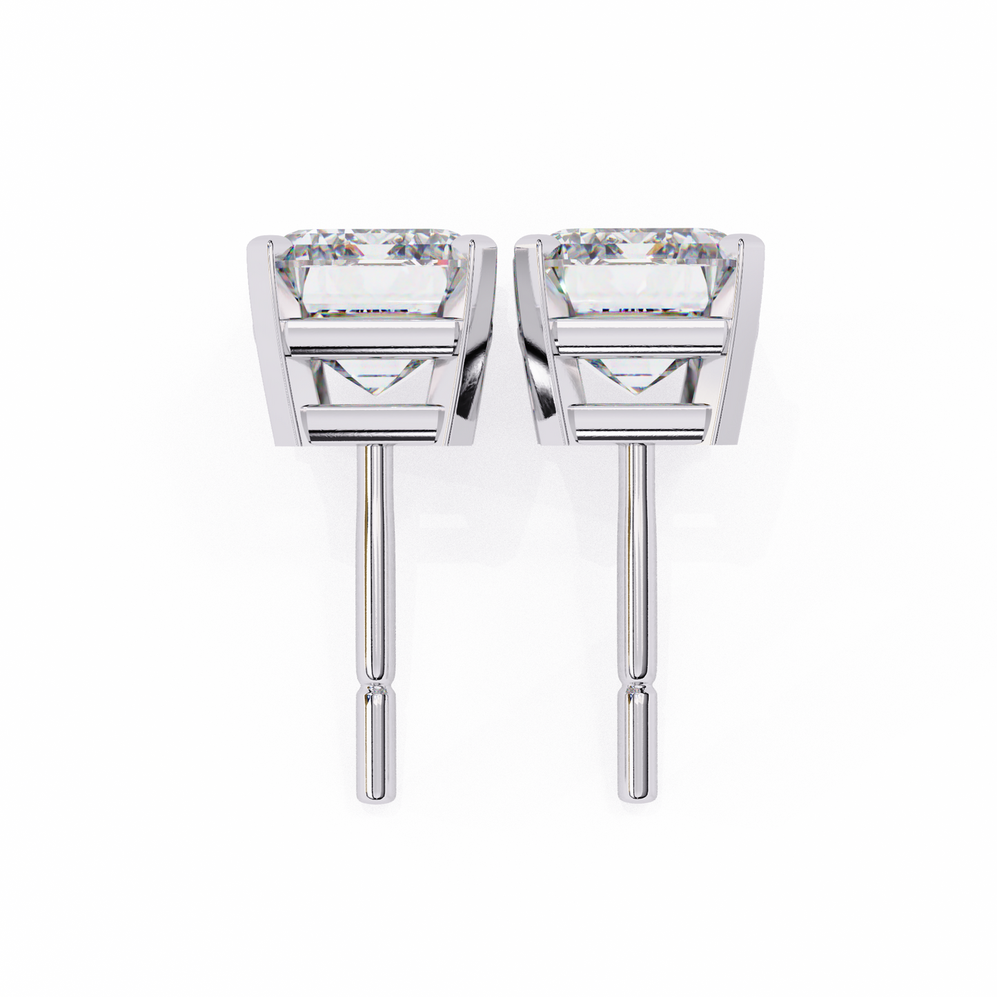 Minimalist Luxury – 2.39 Carat Emerald Lab Diamond Studs