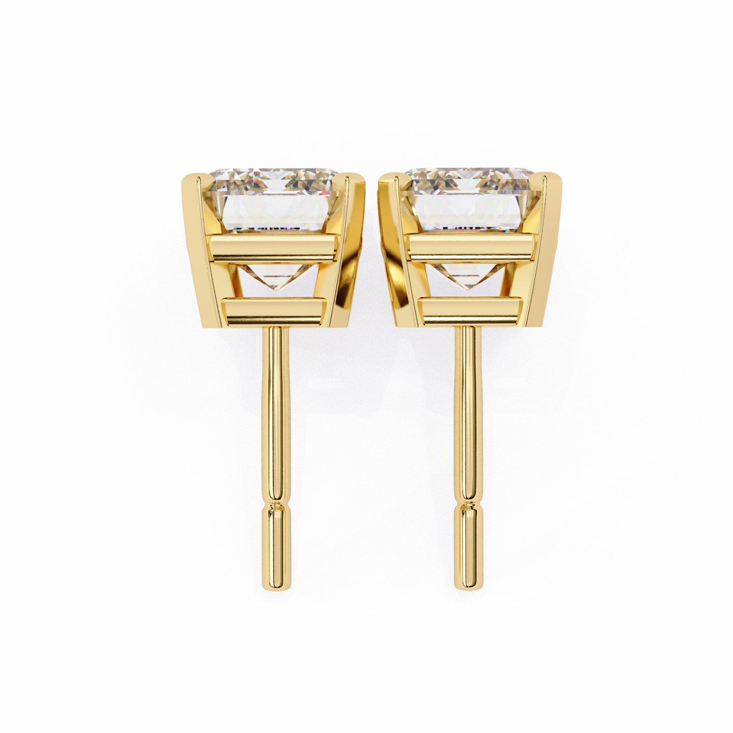 Minimalist Luxury – 2.39 Carat Emerald Lab Diamond Studs
