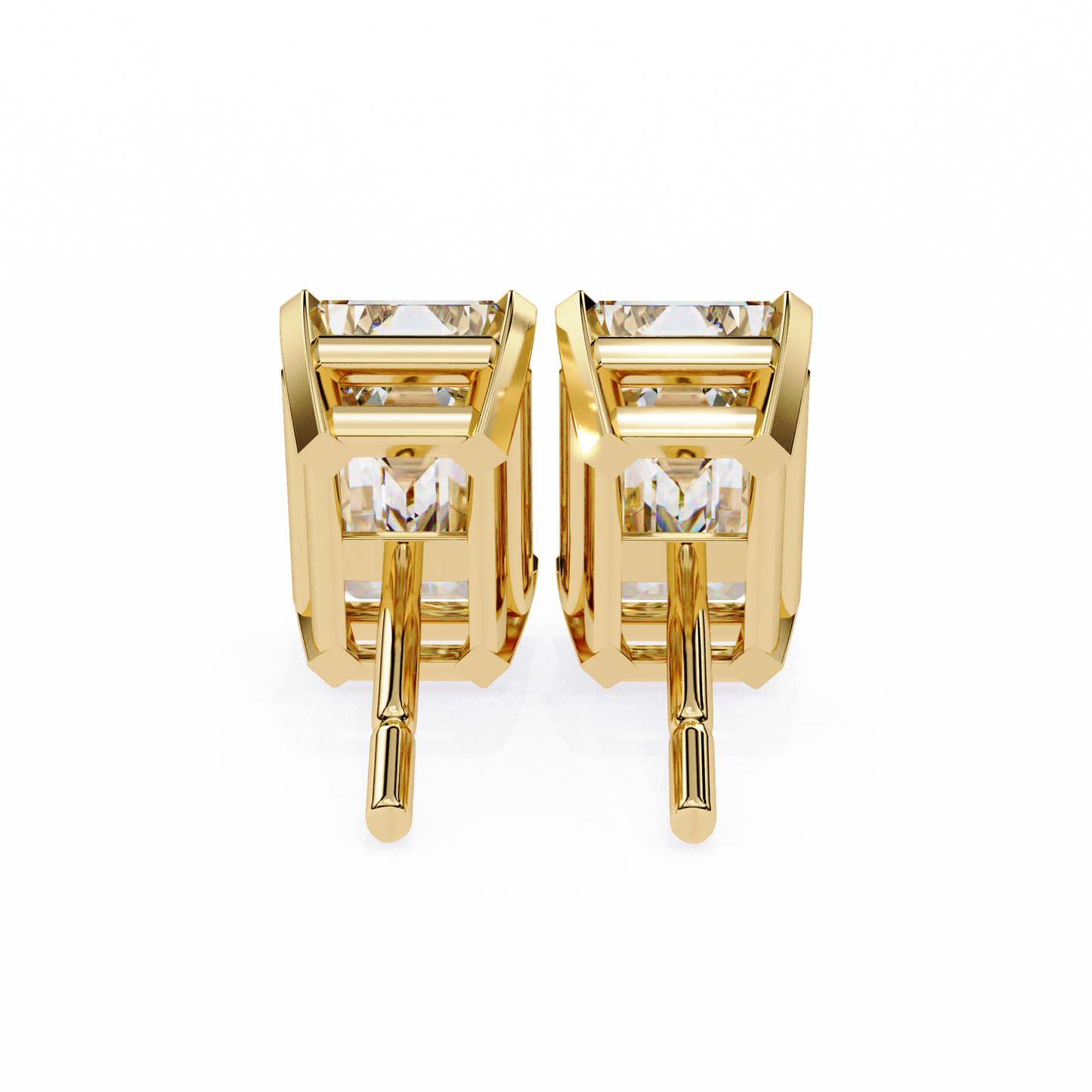 Minimalist Luxury – 2.39 Carat Emerald Lab Diamond Studs