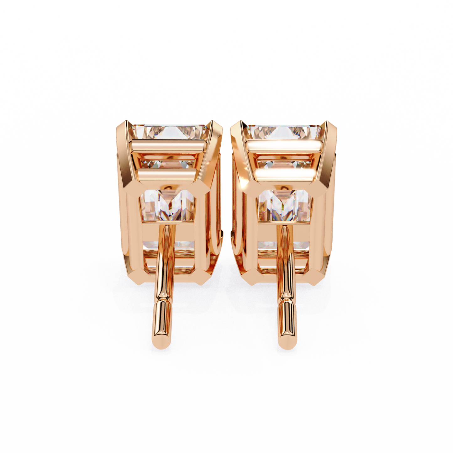 Minimalist Luxury – 2.39 Carat Emerald Lab Diamond Studs