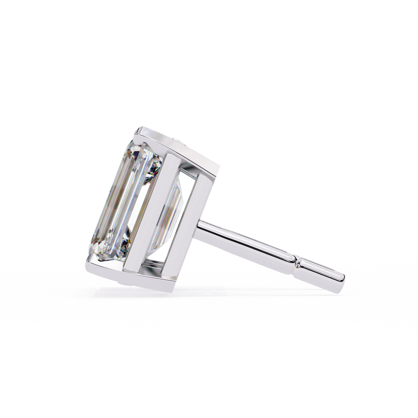 Minimalist Luxury – 2.39 Carat Emerald Lab Diamond Studs